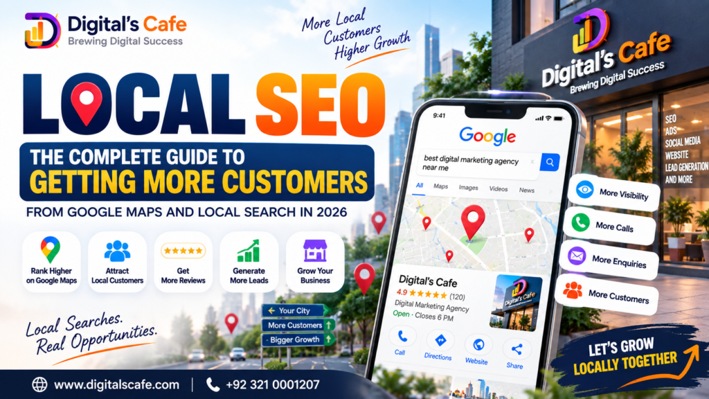 Local SEO strategy showing Google Business Profile, Google Maps, reviews, local rankings and lead generation